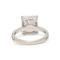 RADIANT CUT DIAMOND AND DIAMOND RING