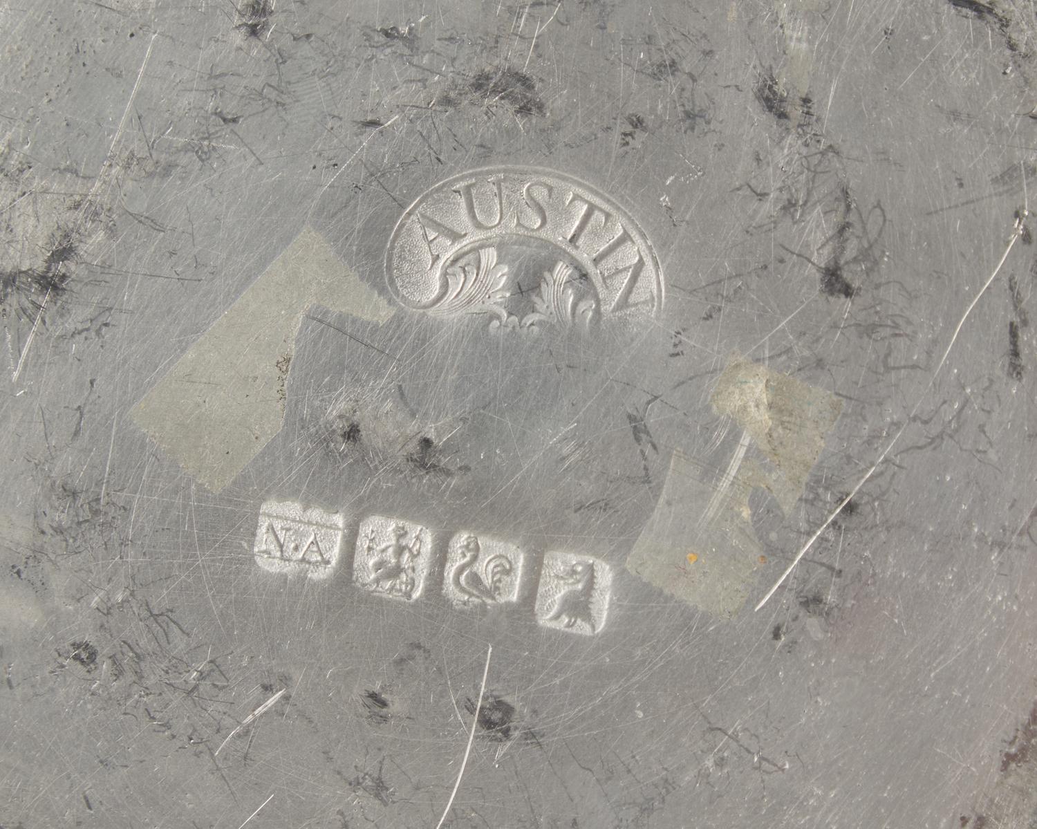 A Group of Thirteen Pewter Table Items
