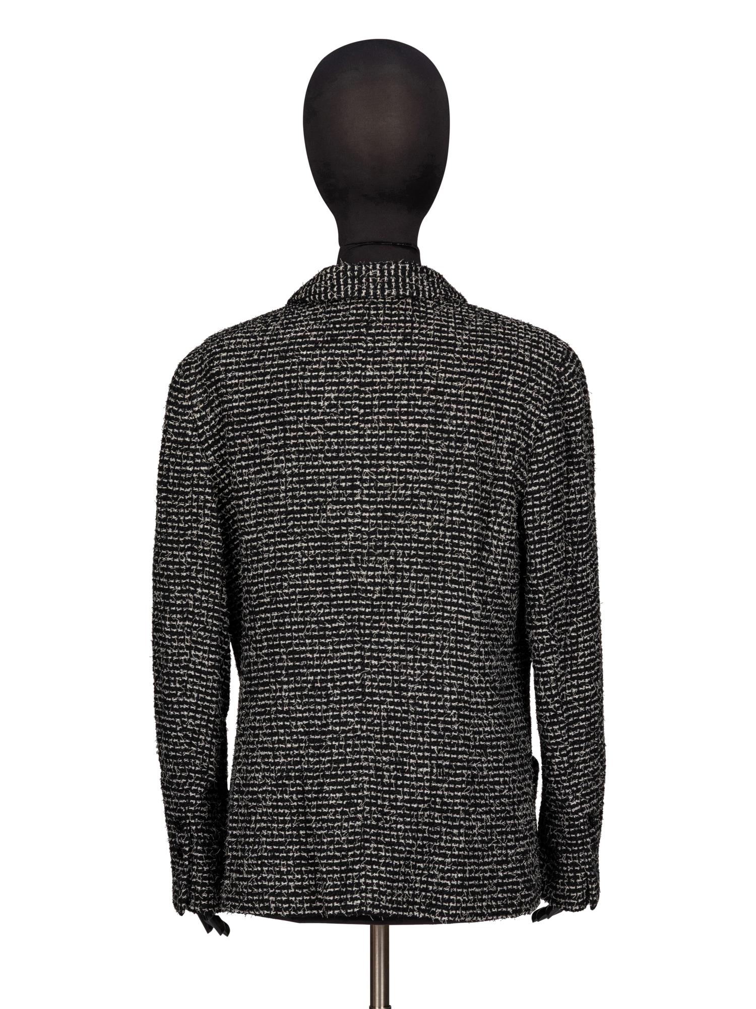 Chanel, Eyelash Tweed Jacket with Camellia Pins