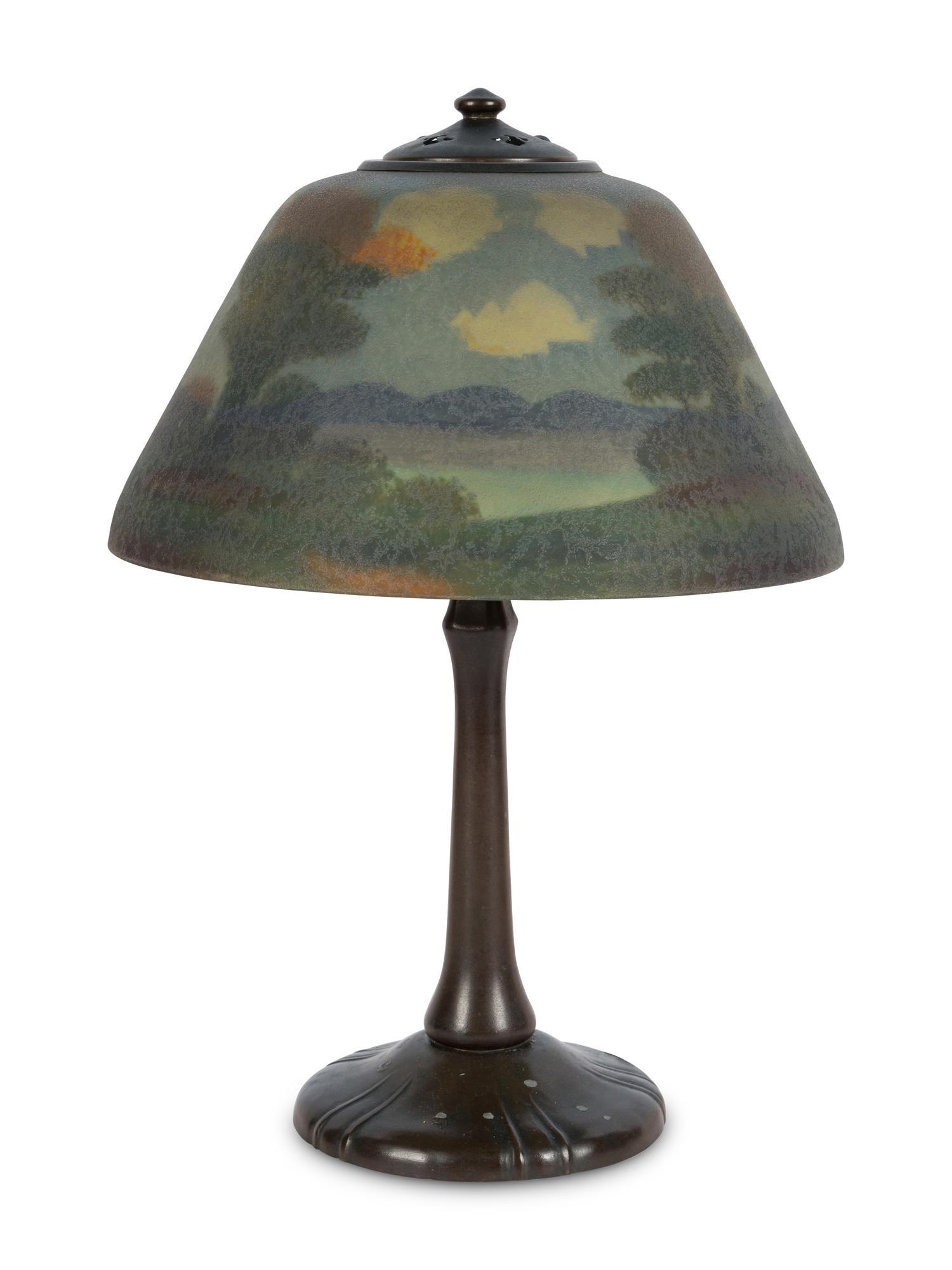 Reverse Painted Lamp