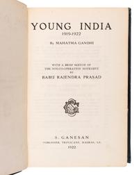 GANDHI, Mohandas K. (1869-1948). Young India, 1919-1922 . Madras: S. Ganesan, 1922.