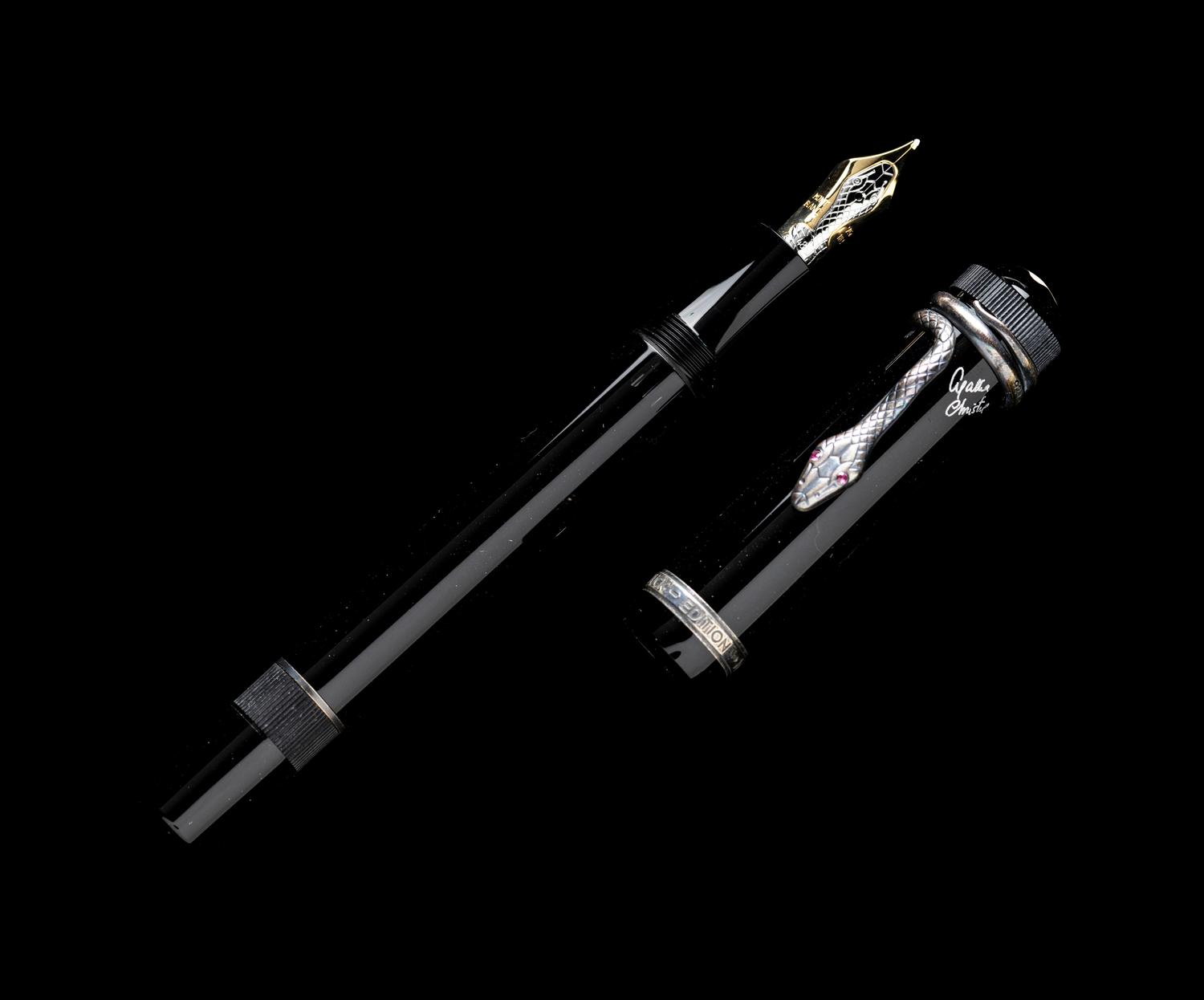 A Montblanc Agatha Christie Limited Edition Fountain Pen