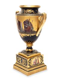 A Vienna Porcelain Urn and Stand