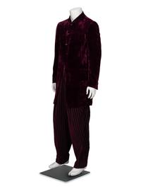 Yohji Yamamoto, Merlot Velvet Cutaway Suit