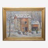 Christopher Willett (American, B. 1959) Spring Valley Mill Barn