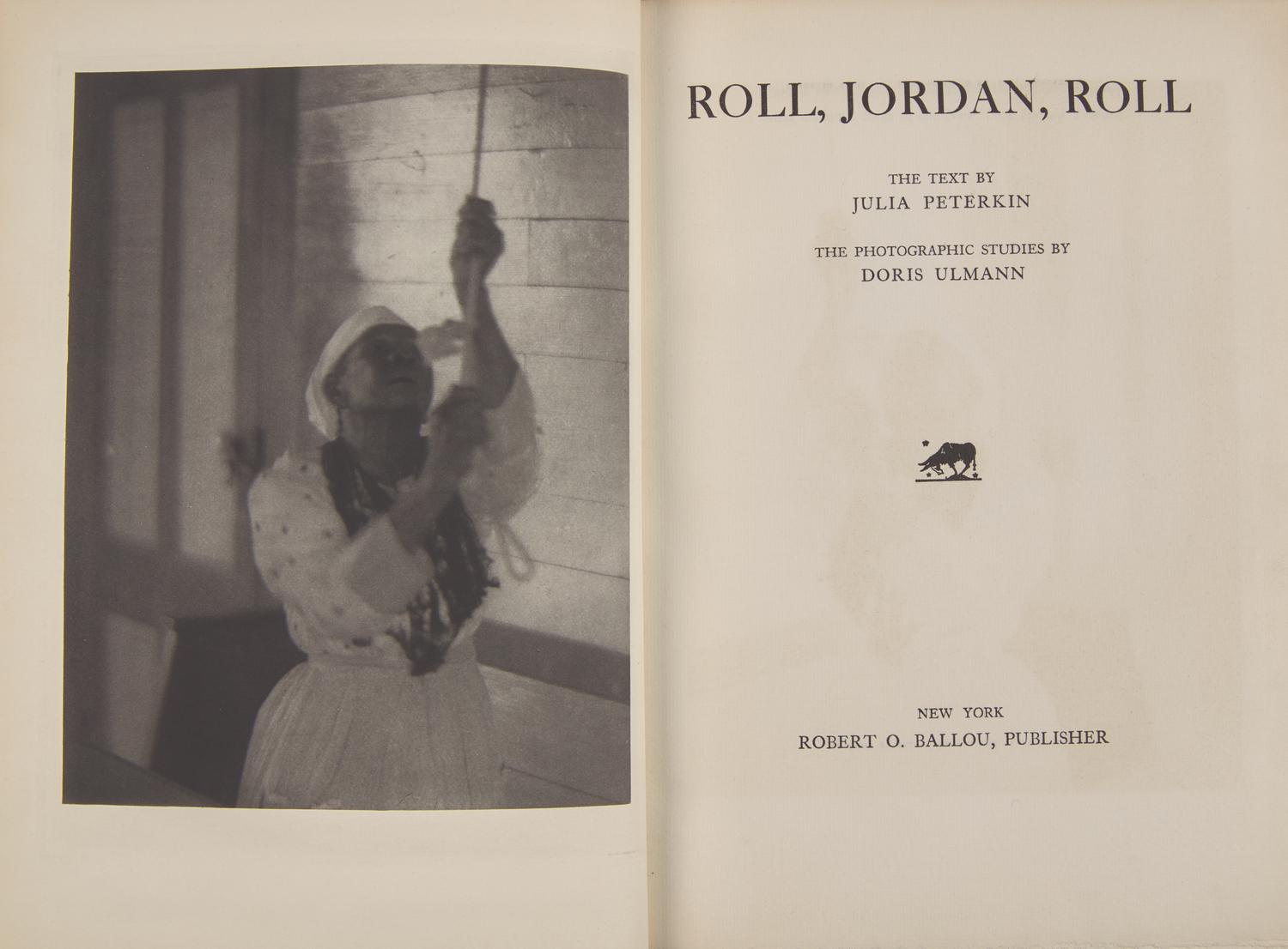 [African-Americana] Peterkin, Julia, and Doris Ulmann. Roll, Jordan, Roll