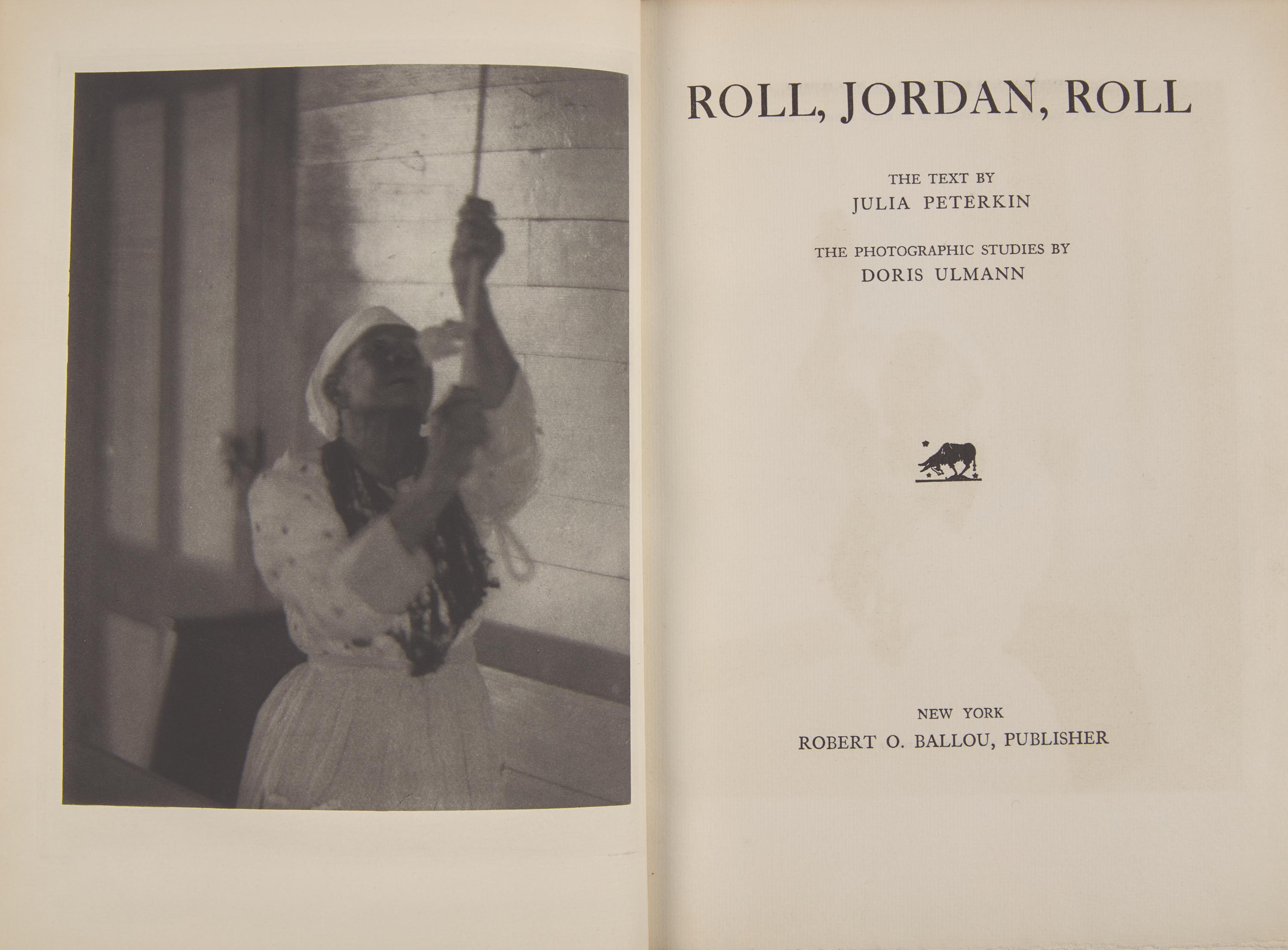 [African-Americana] Peterkin, Julia, and Doris Ulmann. Roll, Jordan, Roll