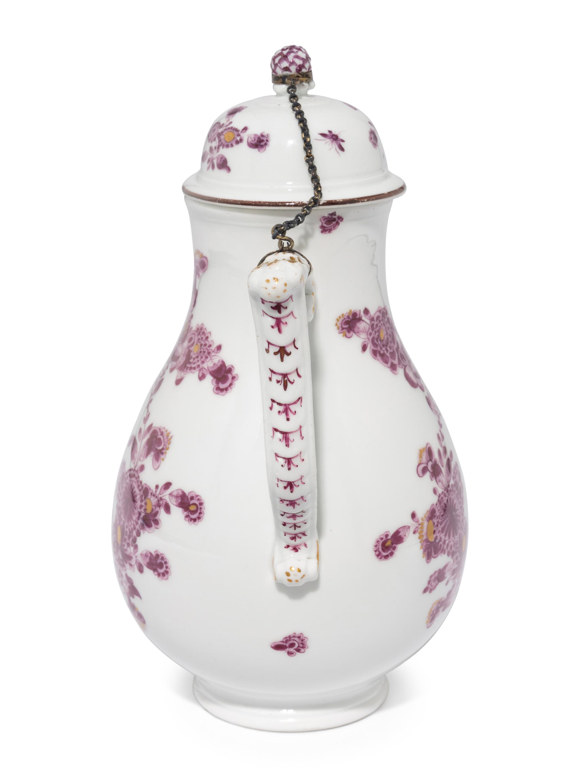 A Meissen Porcelain Chocolate Pot