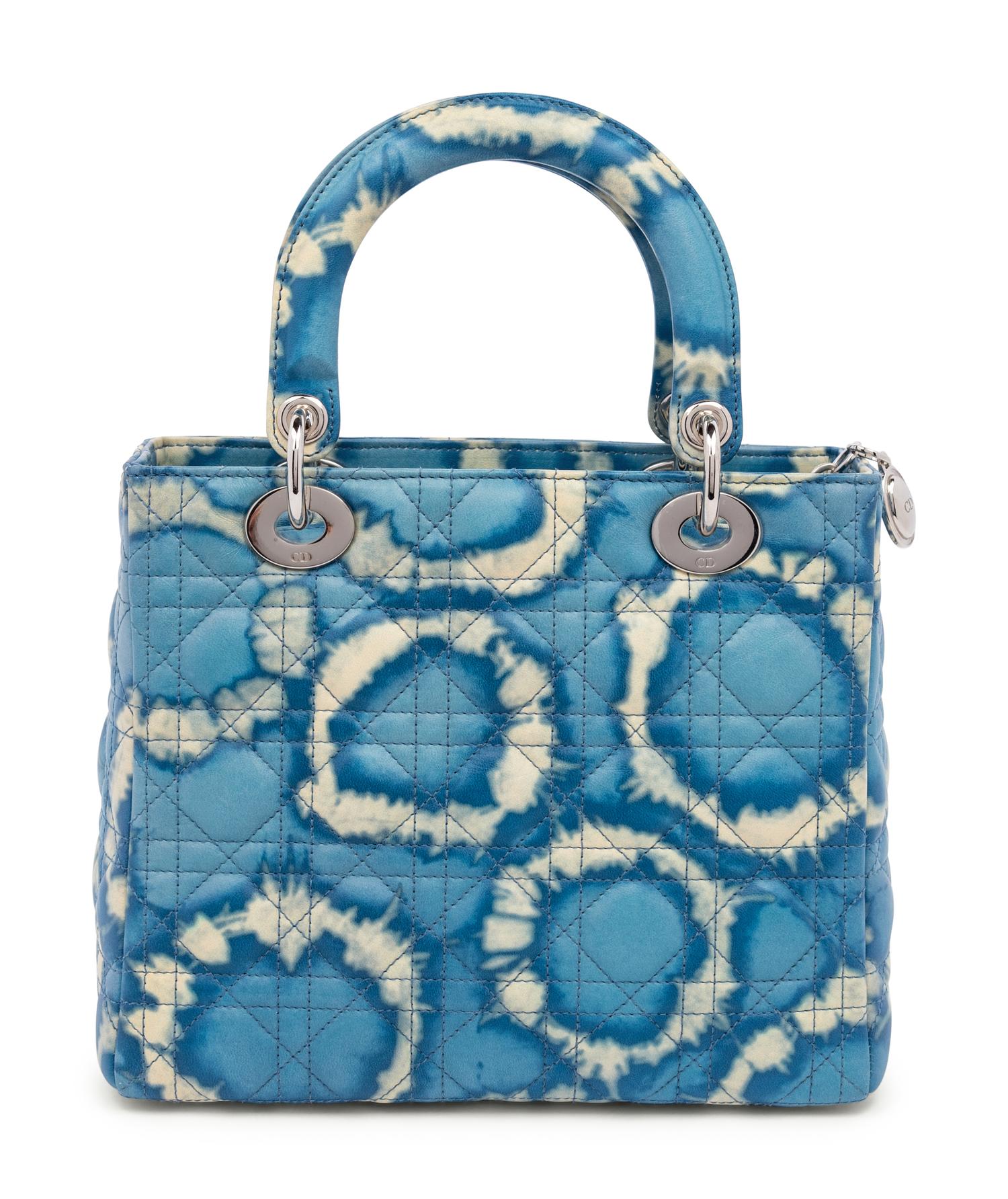 Christian Dior Blue Tie-Dye Effect Small Lady Dior Bag, 2011