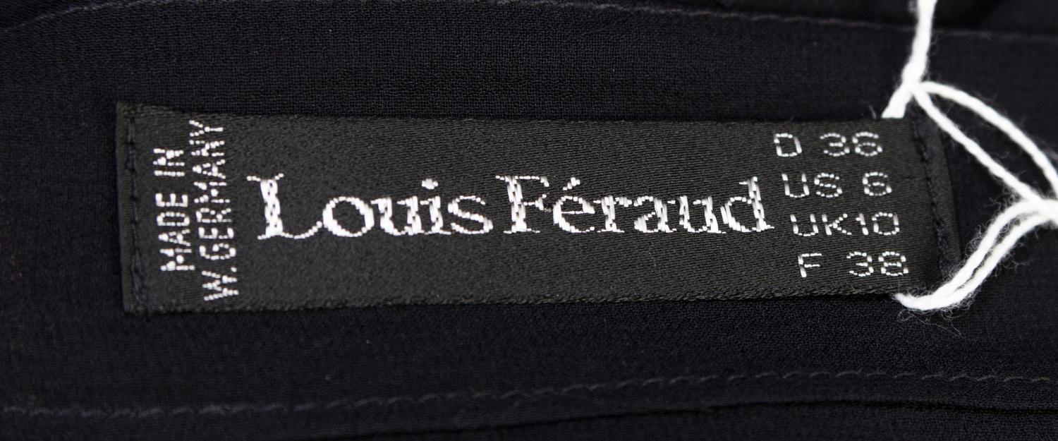 A Louis Feraud Black Silk Tank Top, Size 6.
