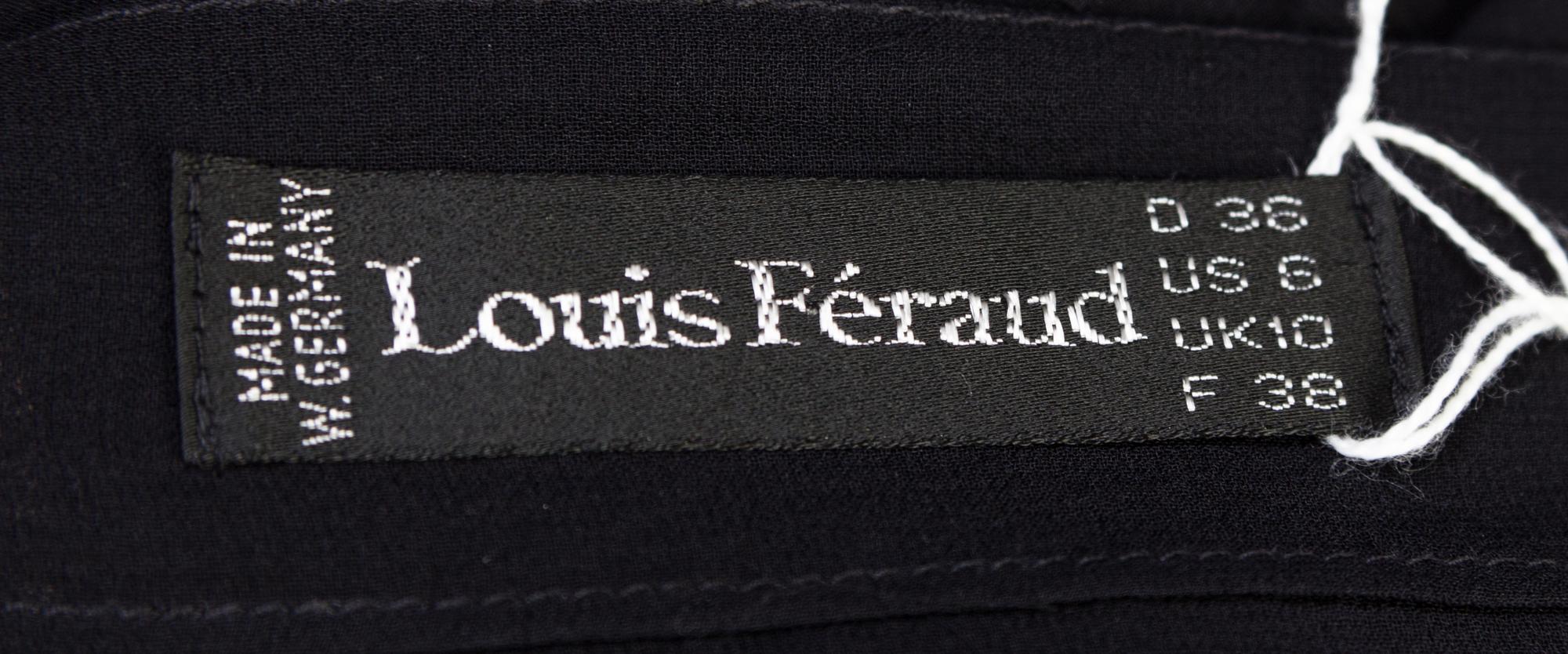 A Louis Feraud Black Silk Tank Top, Size 6.