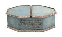 A Shagreen Inkstand Height 2 3/4 x width 8 1/2 inches. — FIRST HALF 20TH CENTURY