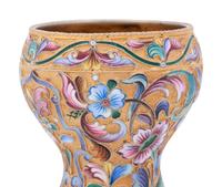 A Russian Shaded Enamel Silver-Gilt Beaker