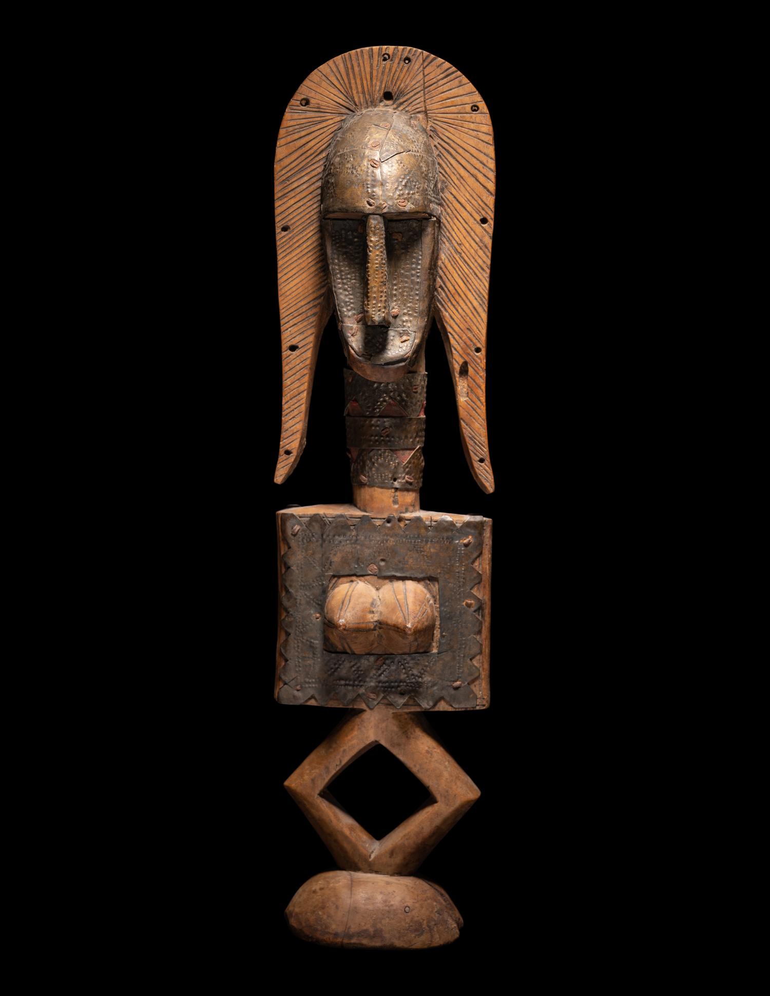 A Bamana Wood Reliquary Guardian Figure