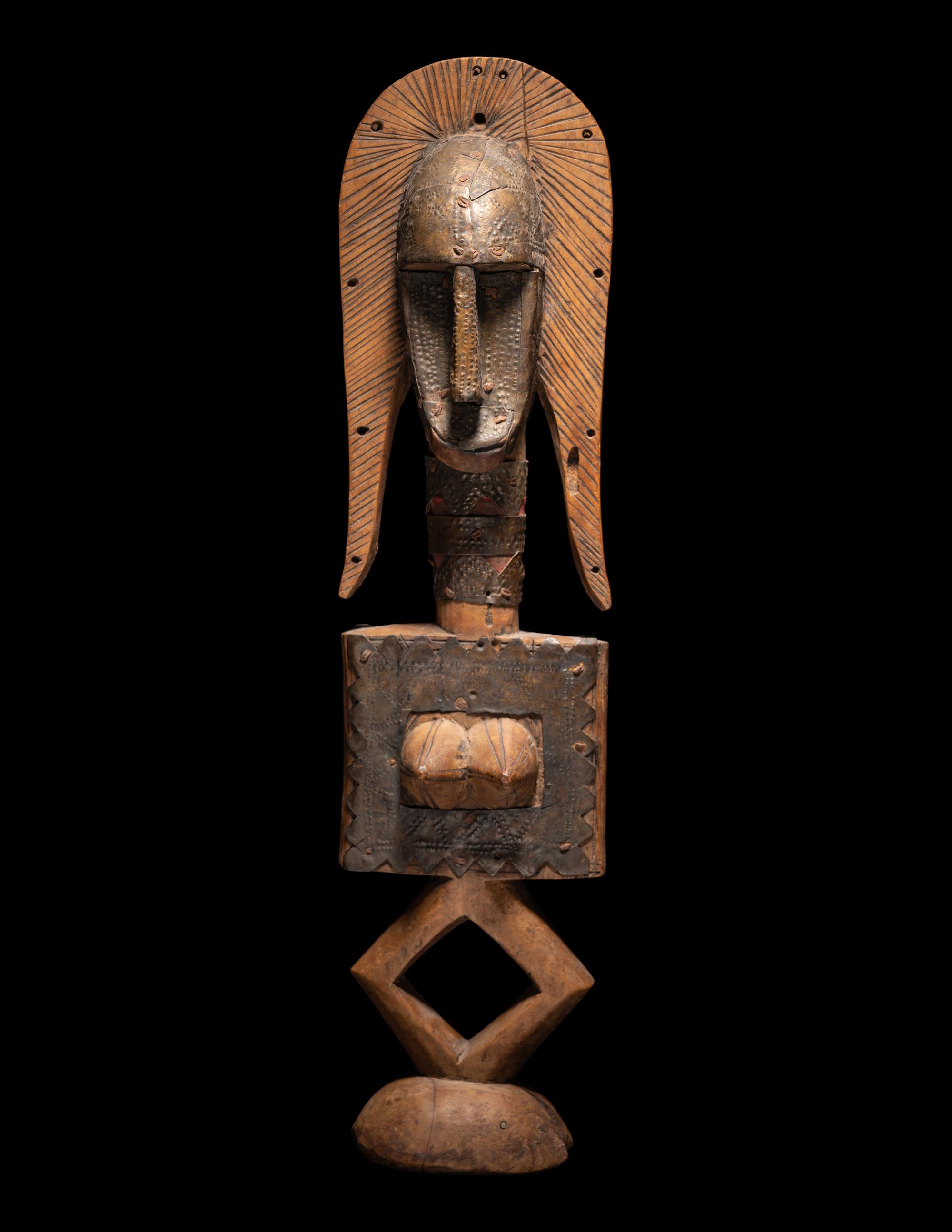 A Bamana Wood Reliquary Guardian Figure