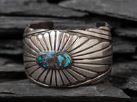 Silver and Turquoise Cuff Bracelet