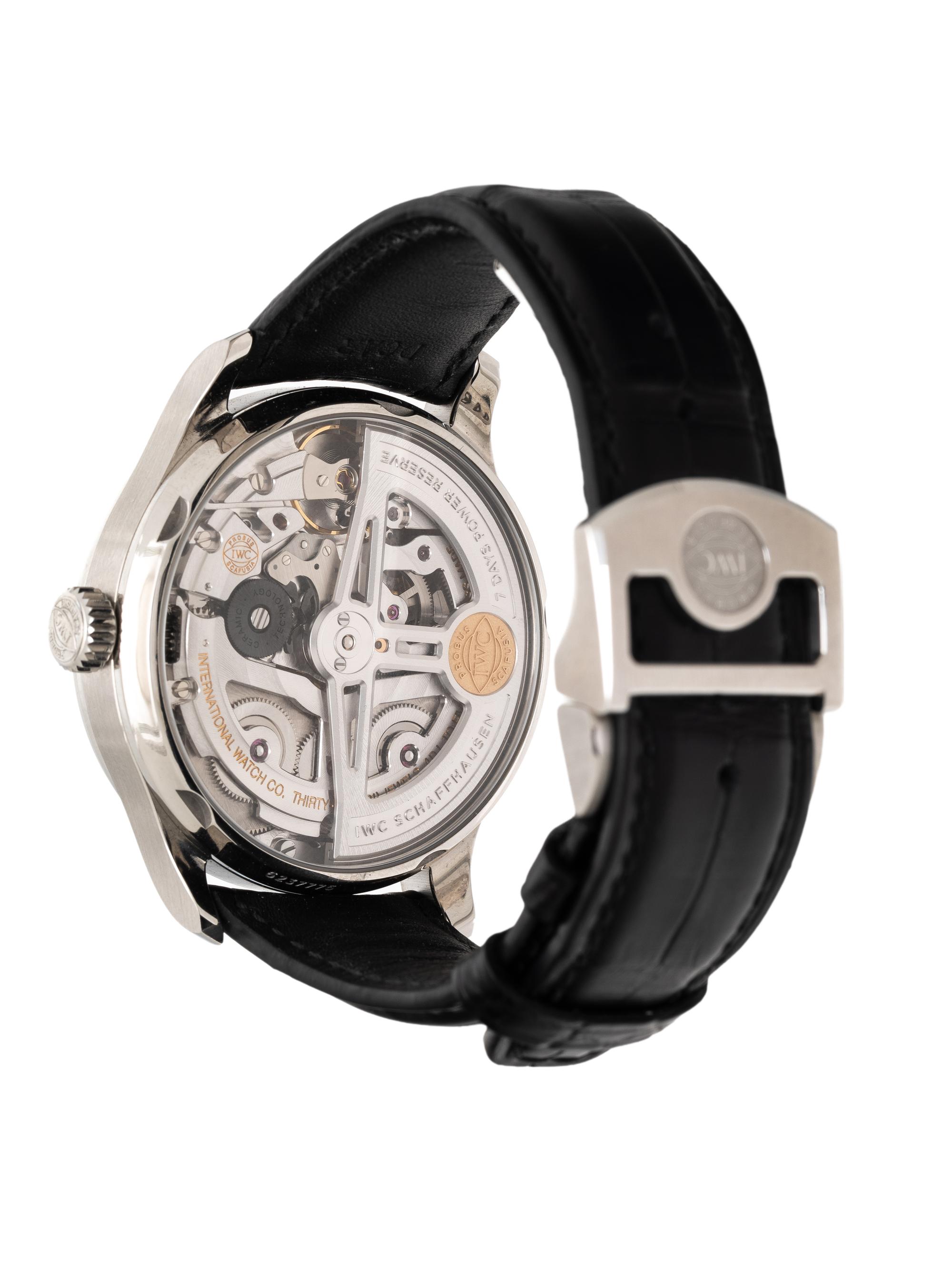 IWC, REF. IW500703 STAINLESS STEEL 'PORTUGIESER' '7 DAY AUTOMATIC' WATCH, BOX & PAPERS
