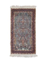 A Kashmir Wool Silk and Cotton Rug