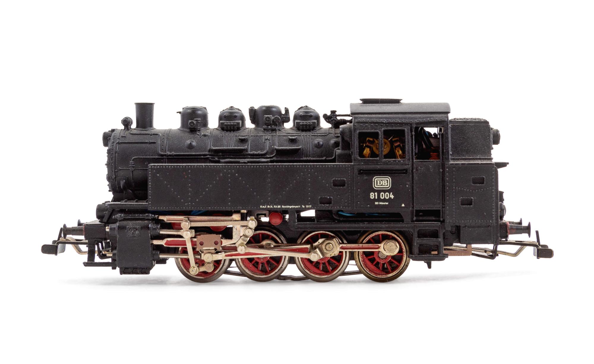 A Group of Polychrome Model Trains