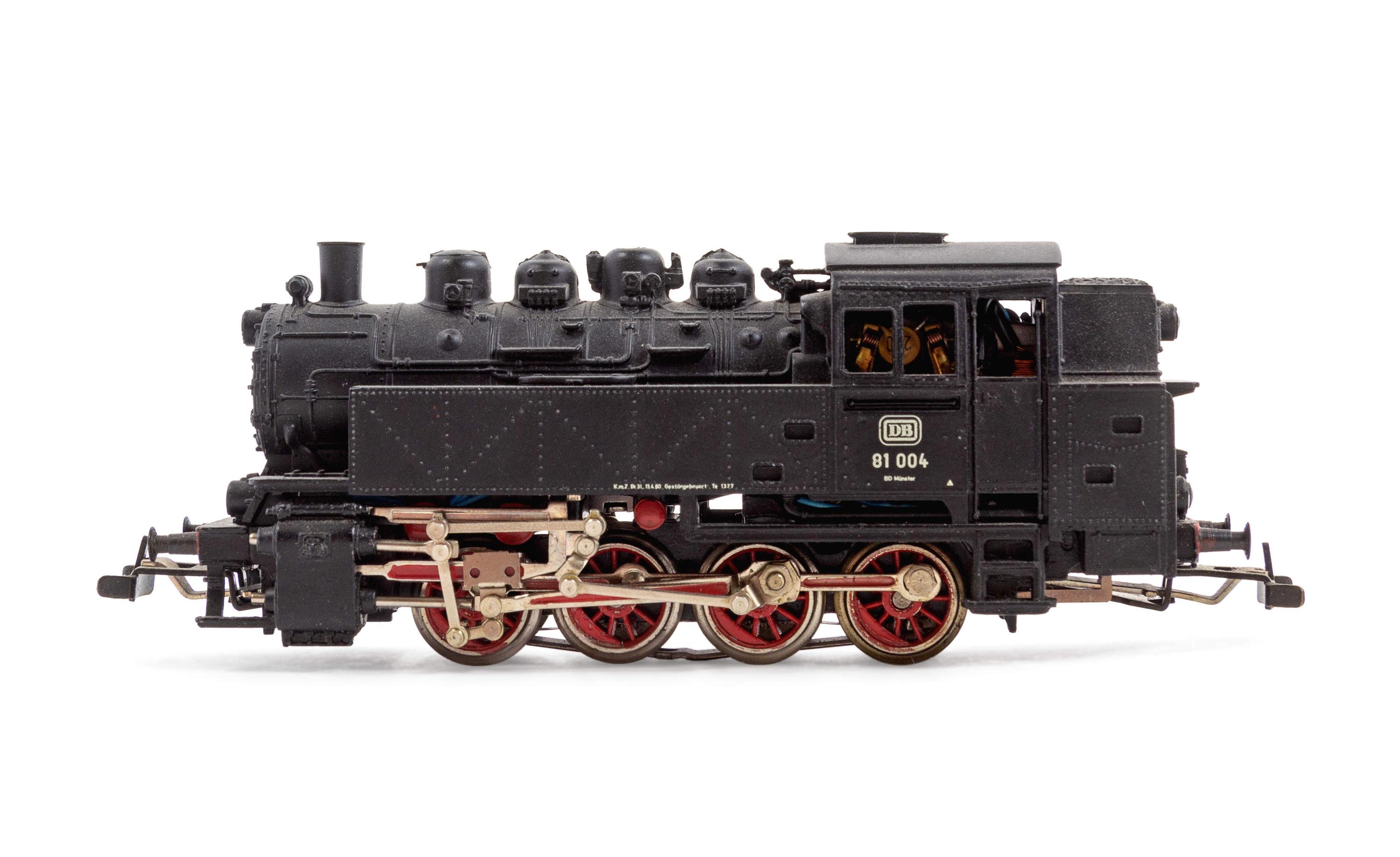 A Group of Polychrome Model Trains