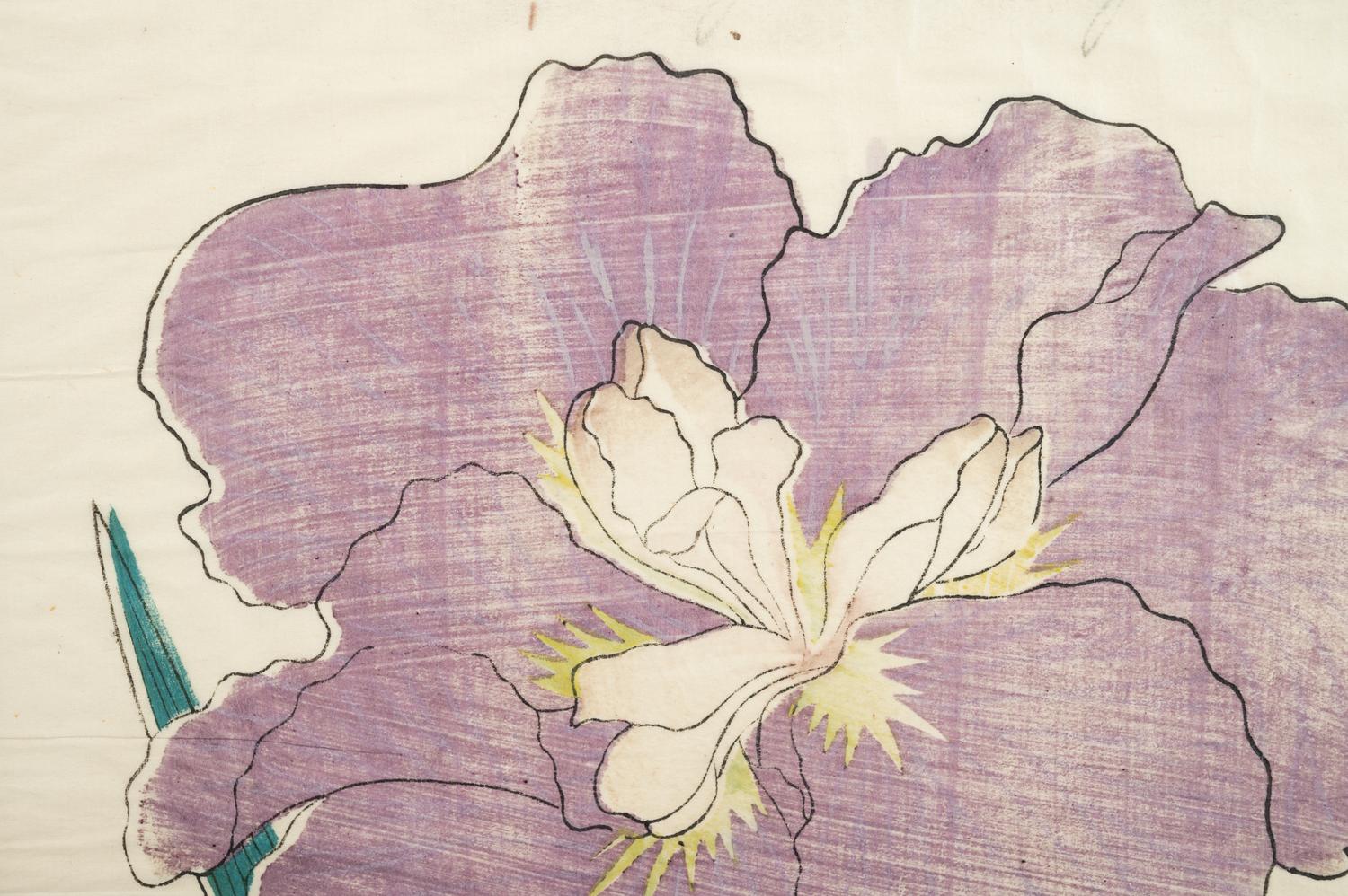 A Group of Six Japanese Color Lithographs from the Yokohama Seed Company