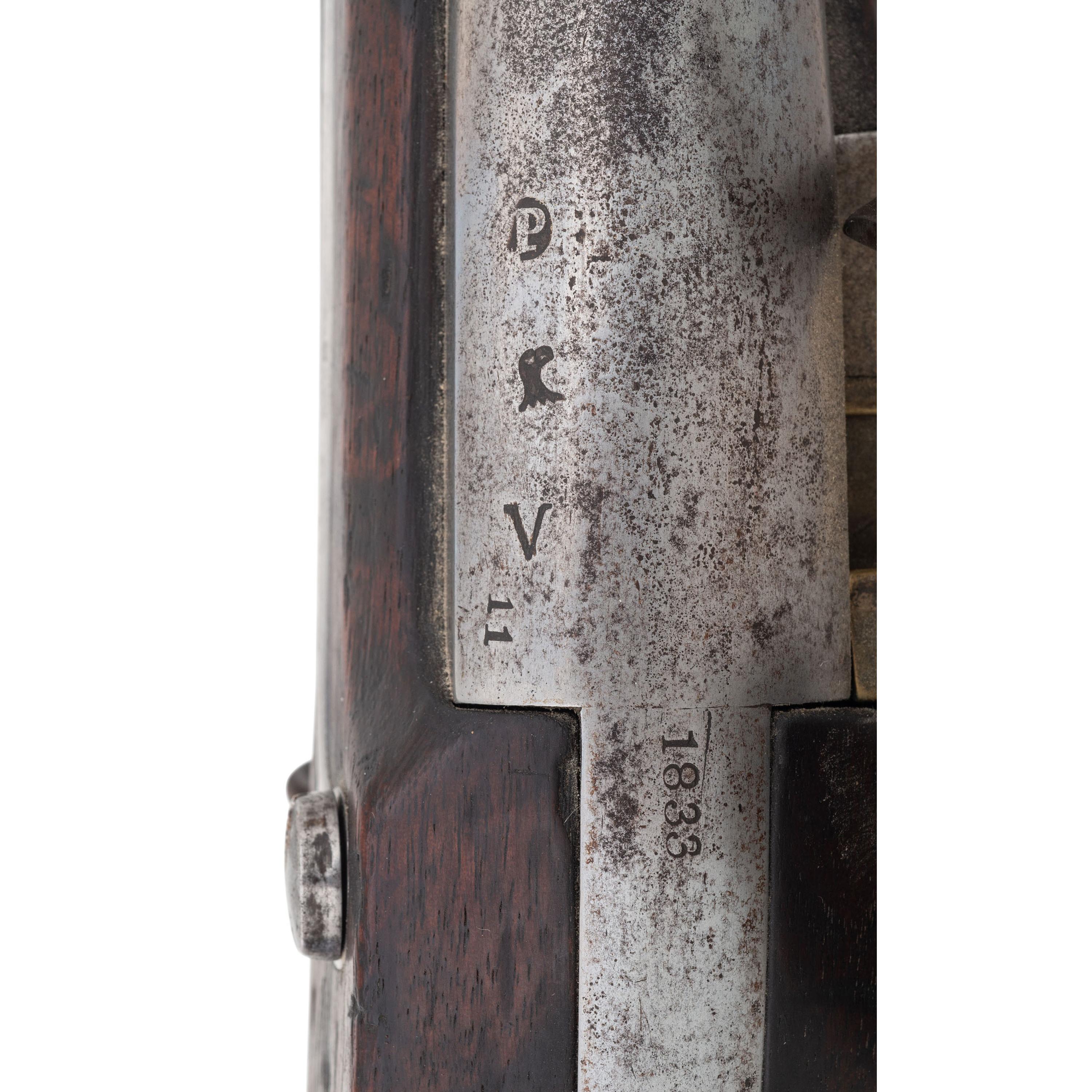 U.S. Model 1822/28 (1816 Type III) Flintlock Musket by Springfield with Bayonet