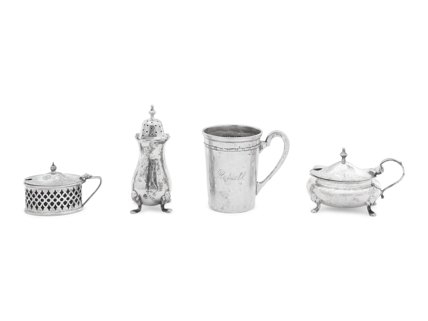 A Group of Various English Silver Articles