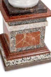 A Pair of Grand Tour Style Vari-Color Marble Ornaments