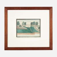 American School 19th century Two works: Views of South Amboy, New Jersey, one dated "1827"