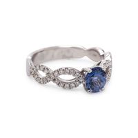 SAPPHIRE AND DIAMOND RING