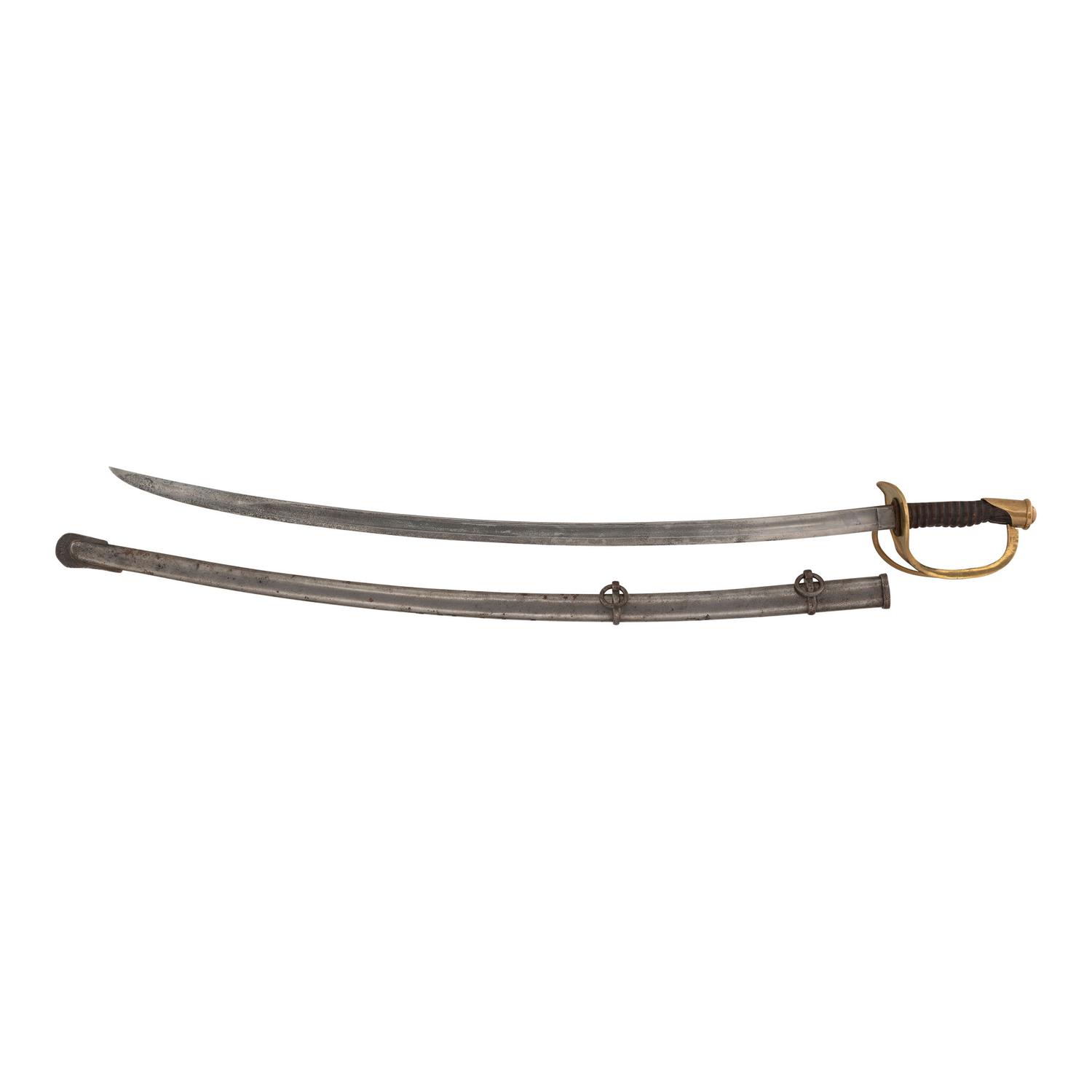 Ames Model 1860 Light Cavalry Saber Presented to Lt. James B Finley, 14th Michigan Artillery.