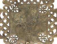 A Continental Engraved Steel Altar Cross