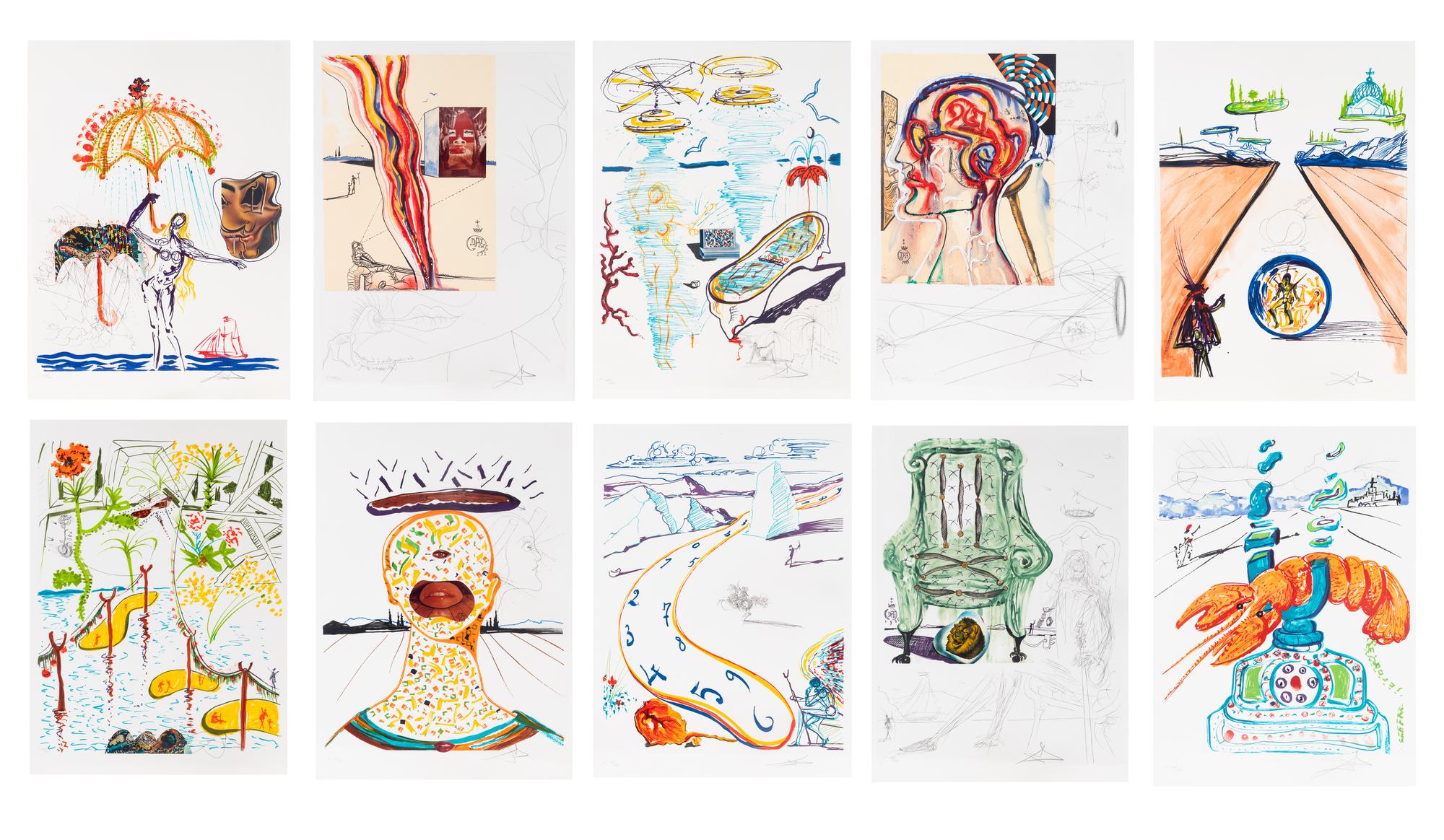 Imaginations and Objects of the Future (complete portfolio of 10), 1975