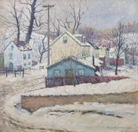 Elizabeth Fisher Washington (American, 1871-1953) - Village in the Snow
