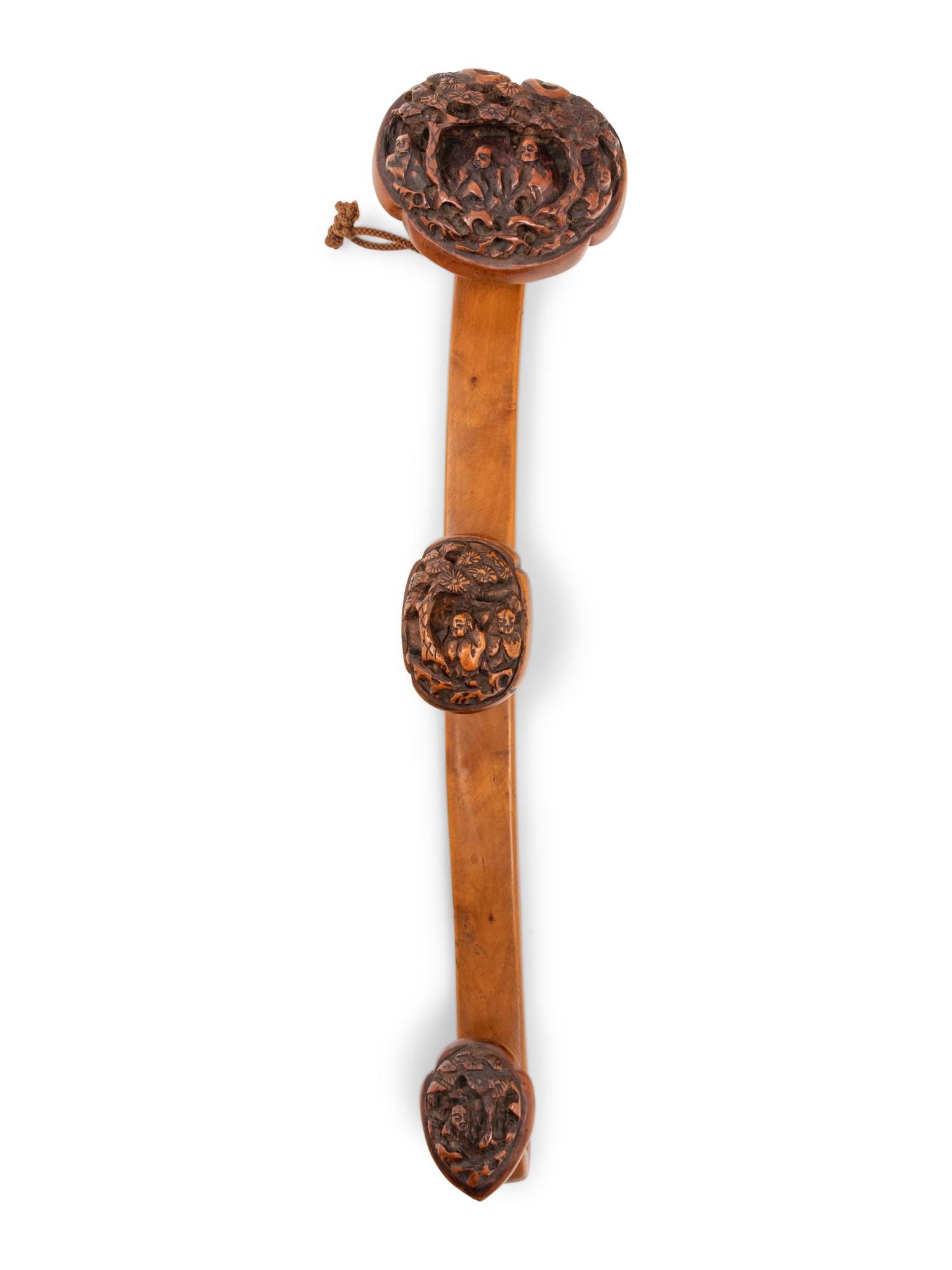 Two Chinese Ruyi Scepters