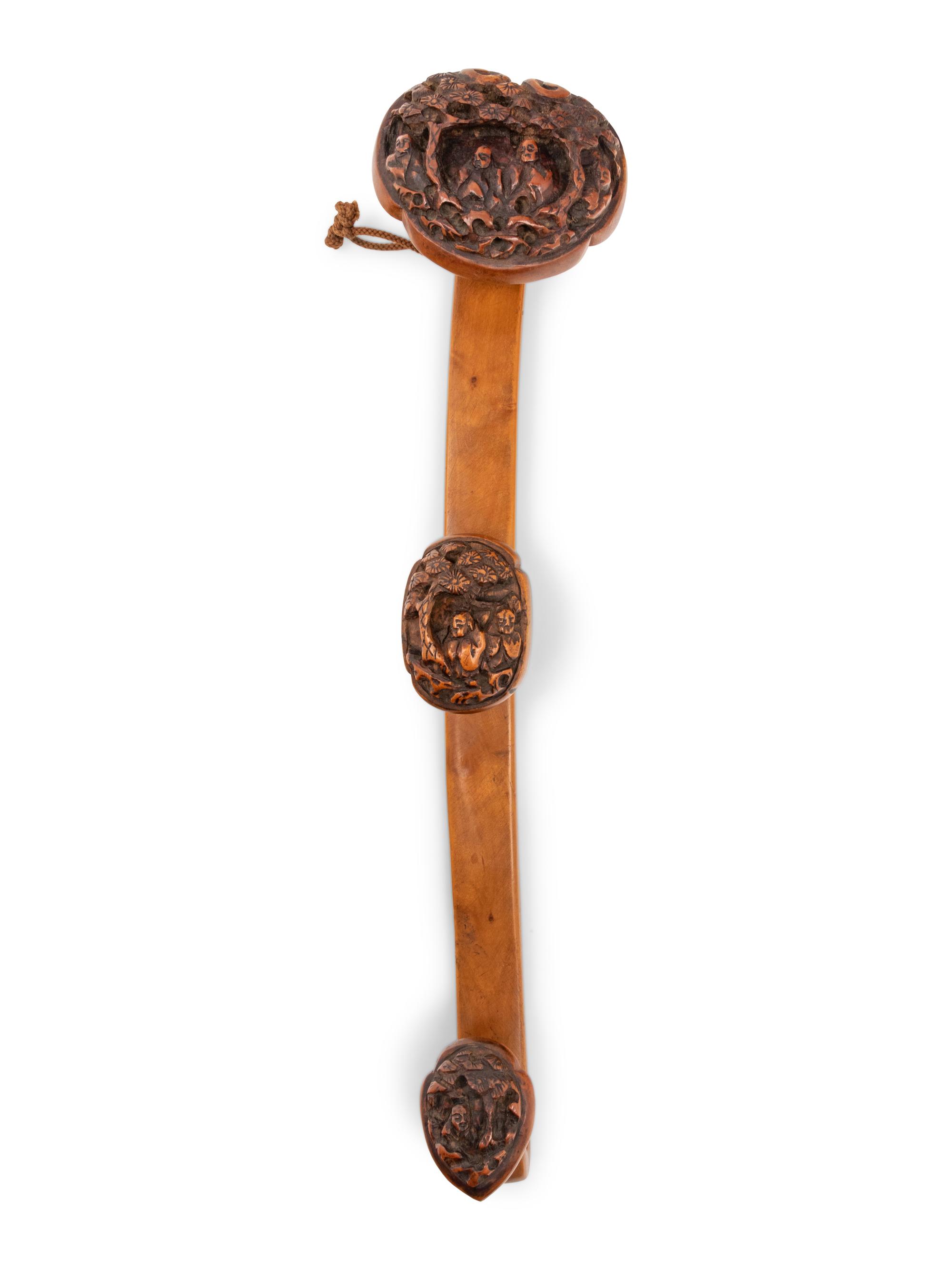 Two Chinese Ruyi Scepters
