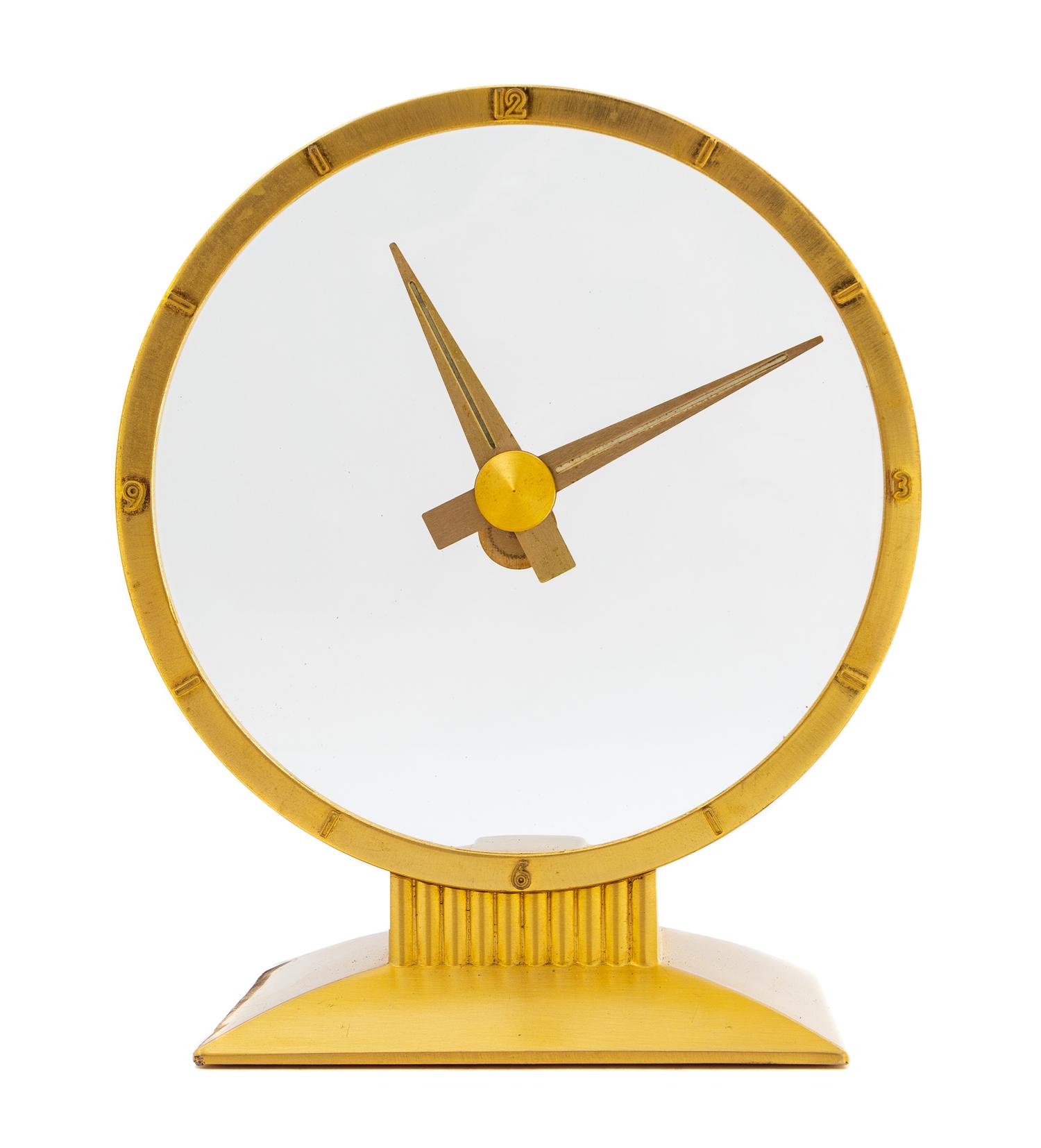 An American Brass Golden Hour Clock