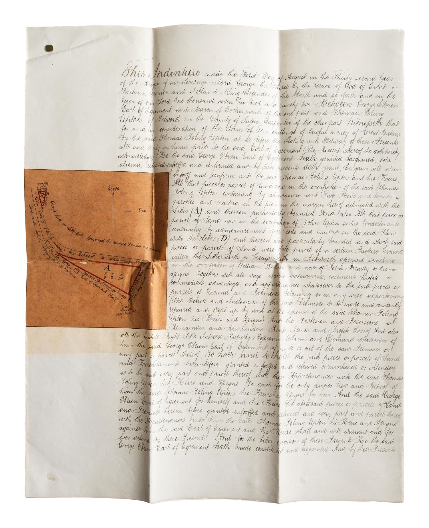 [INDENTURES AND OTHER DOCUMENTS] Lot of 15 Probate, Indentures and other legal documents from America, Scotland and Britain.