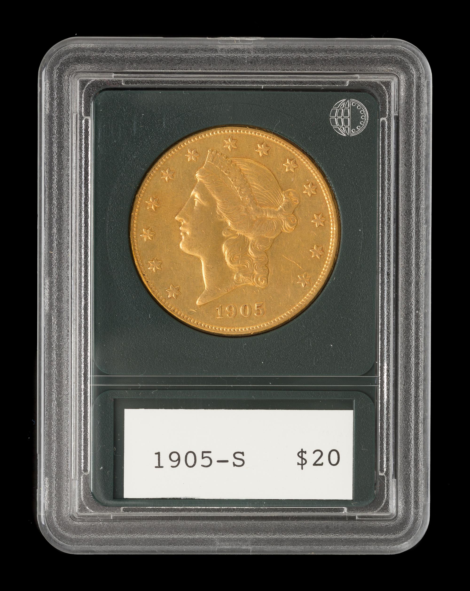 A United States 1905-S Liberty Head $20 Gold Coin