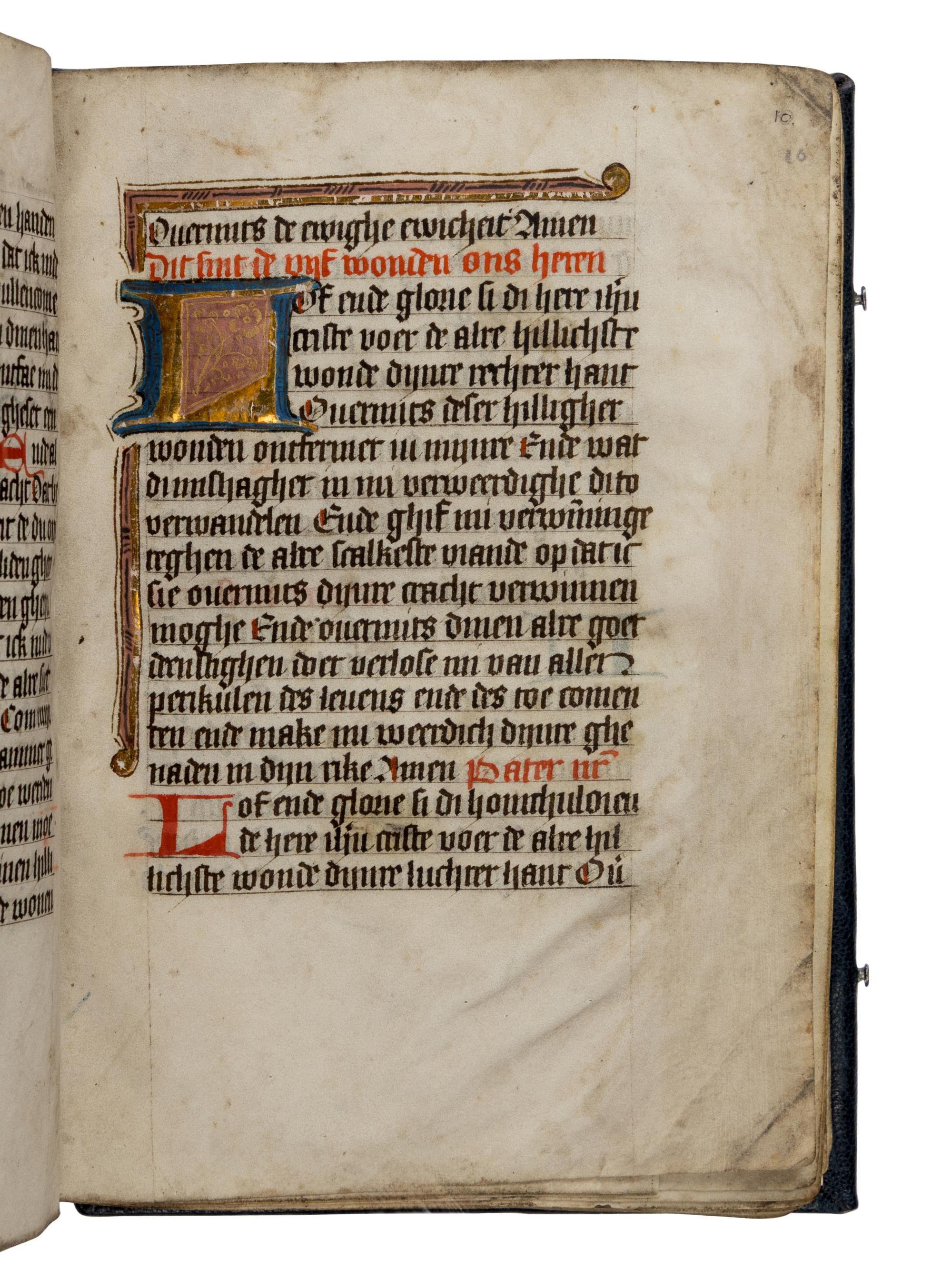 CIRCLE OF THE MASTER OF MS REID 33 and SELWERD ABBEY SCRIPTORIUM (AGNES MARTINI?) (active The Netherlands, Groningen, c. 1468-1510) Book of Hours, in Dutch, illuminated manuscript on parchment [The Netherlands, Groningen, c. 1480–1490]