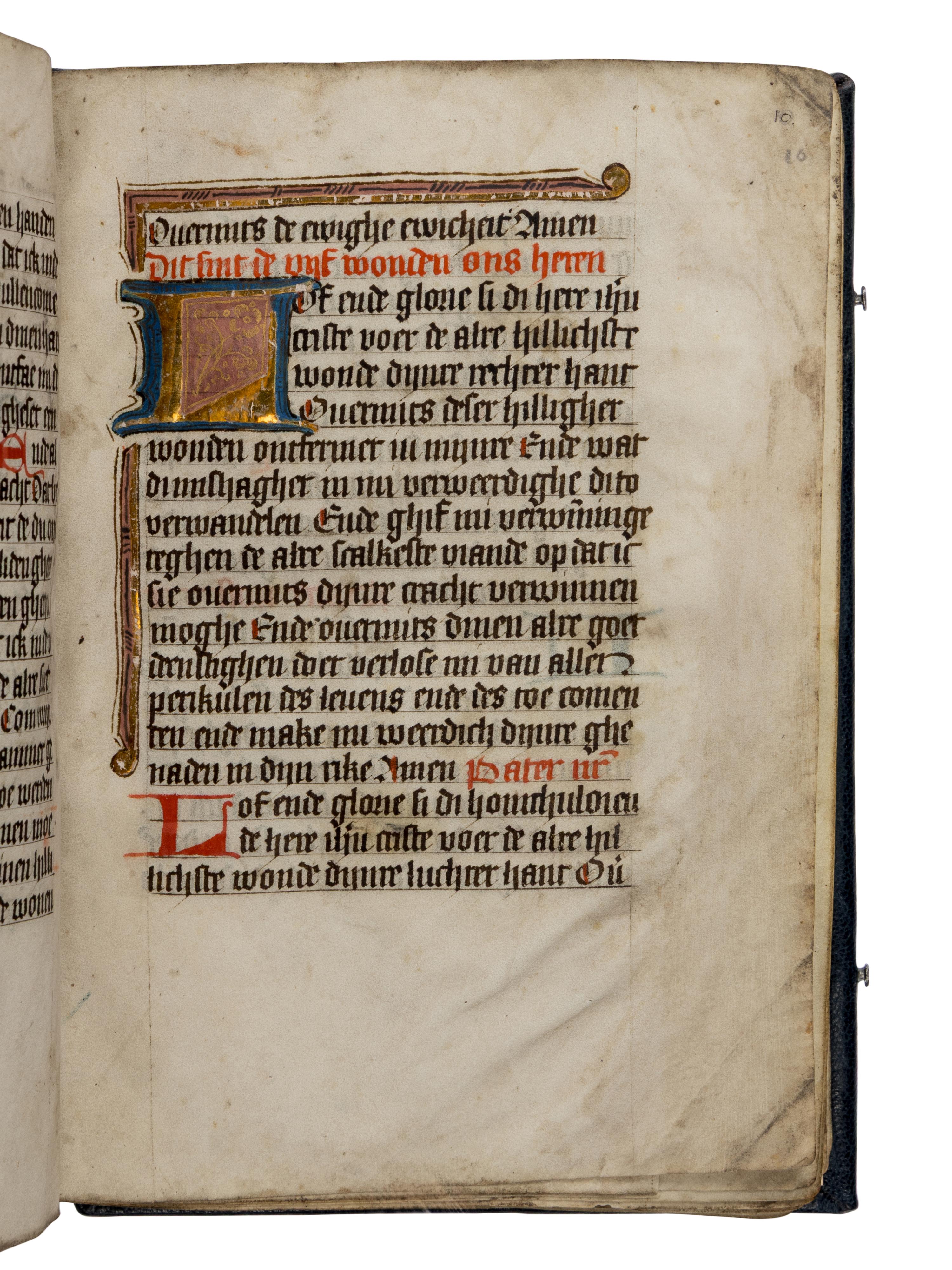 CIRCLE OF THE MASTER OF MS REID 33 and SELWERD ABBEY SCRIPTORIUM (AGNES MARTINI?) (active The Netherlands, Groningen, c. 1468-1510) Book of Hours, in Dutch, illuminated manuscript on parchment [The Netherlands, Groningen, c. 1480–1490]