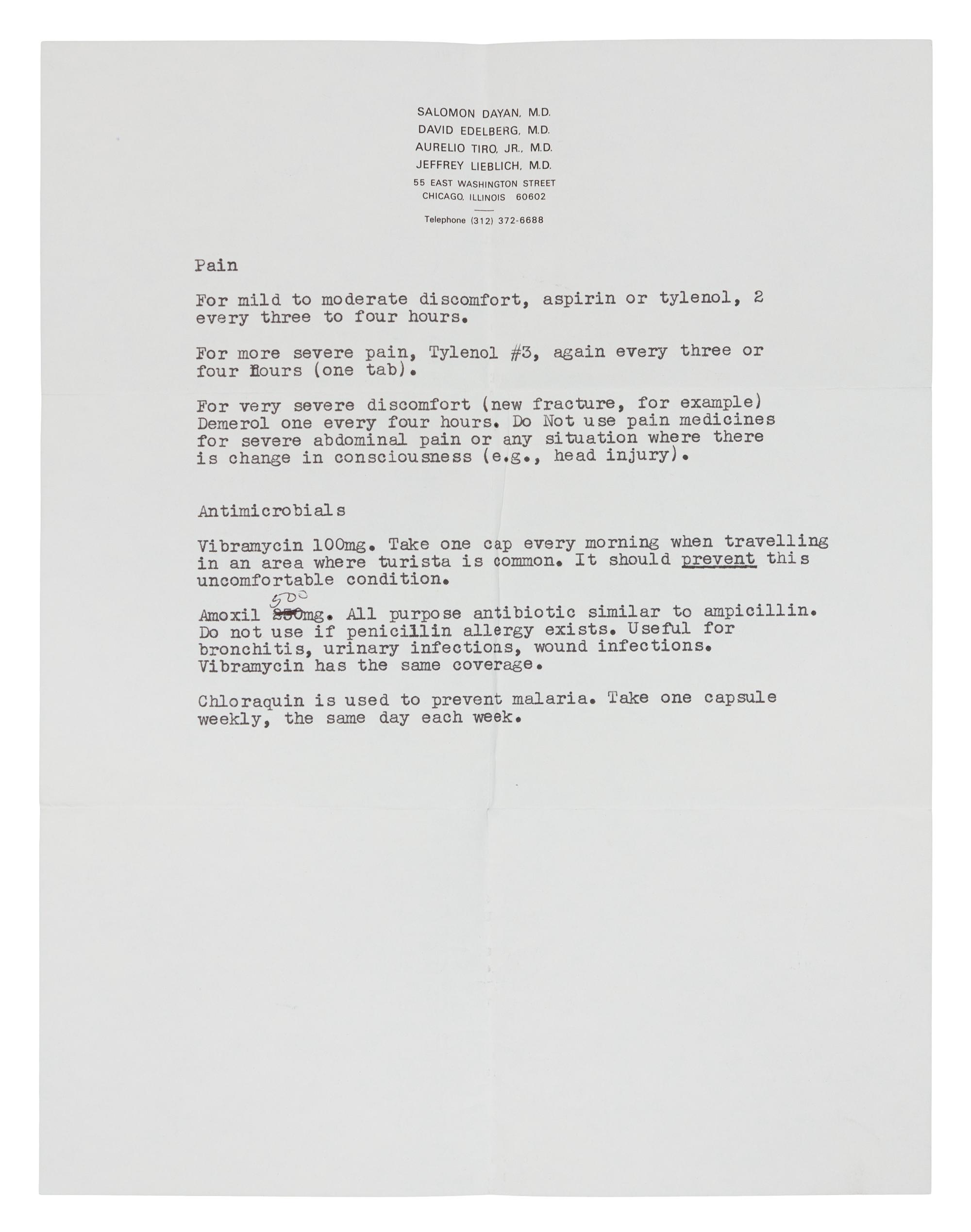 WILKERSON, James A. Medicine for Mountaineering. 1978. AUTOGRAPH NOTE BY STEVE FOSSETT LAID IN regarding a mountaineering medical kit.