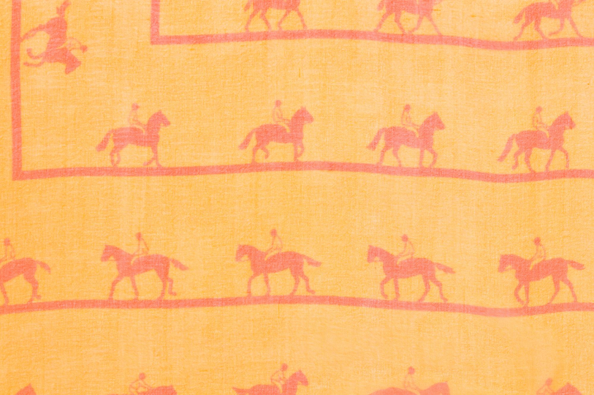Four Hermès 90cm Silk Chiffon Scarves