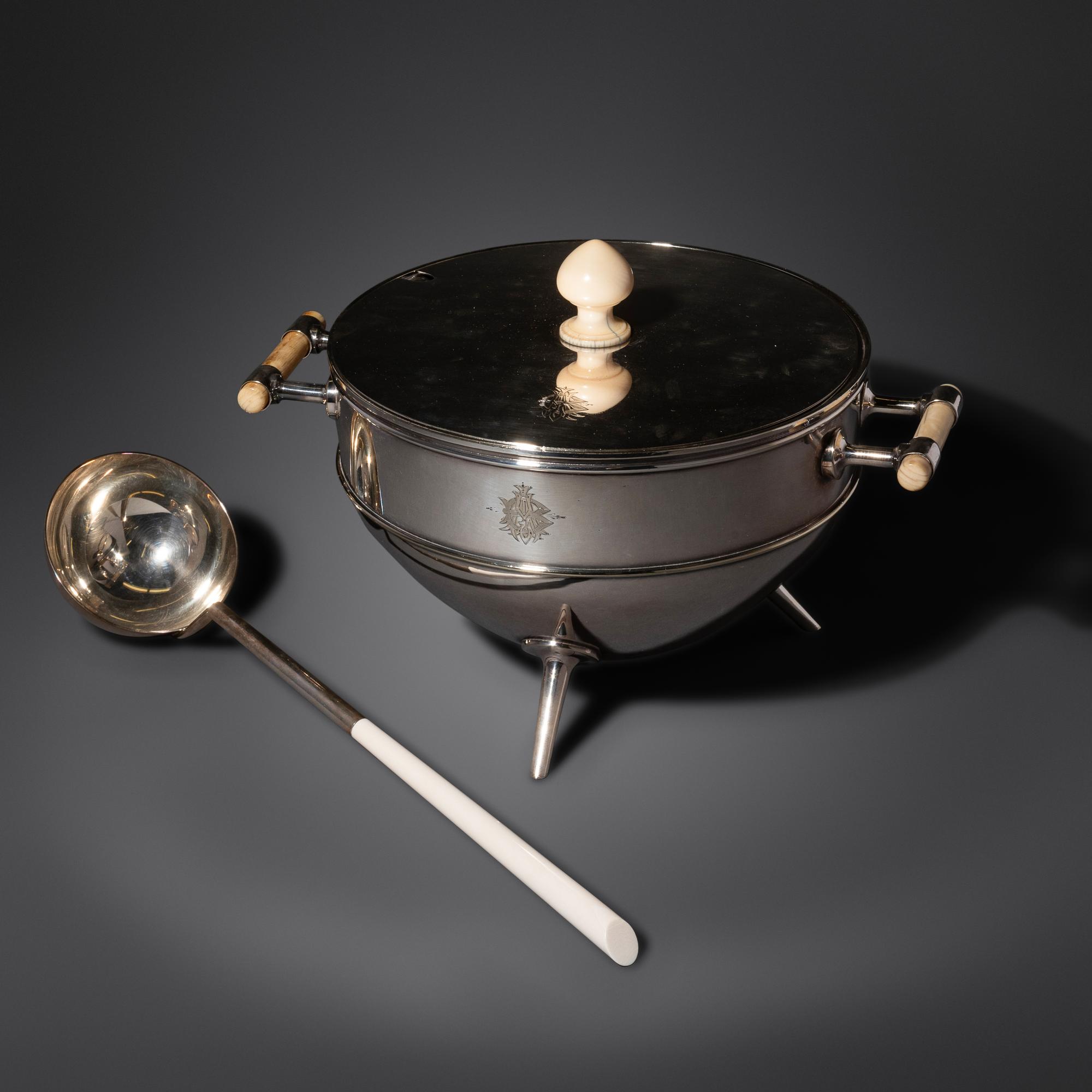 Silver-Plate Chafing Dish Hukin & Heath, England