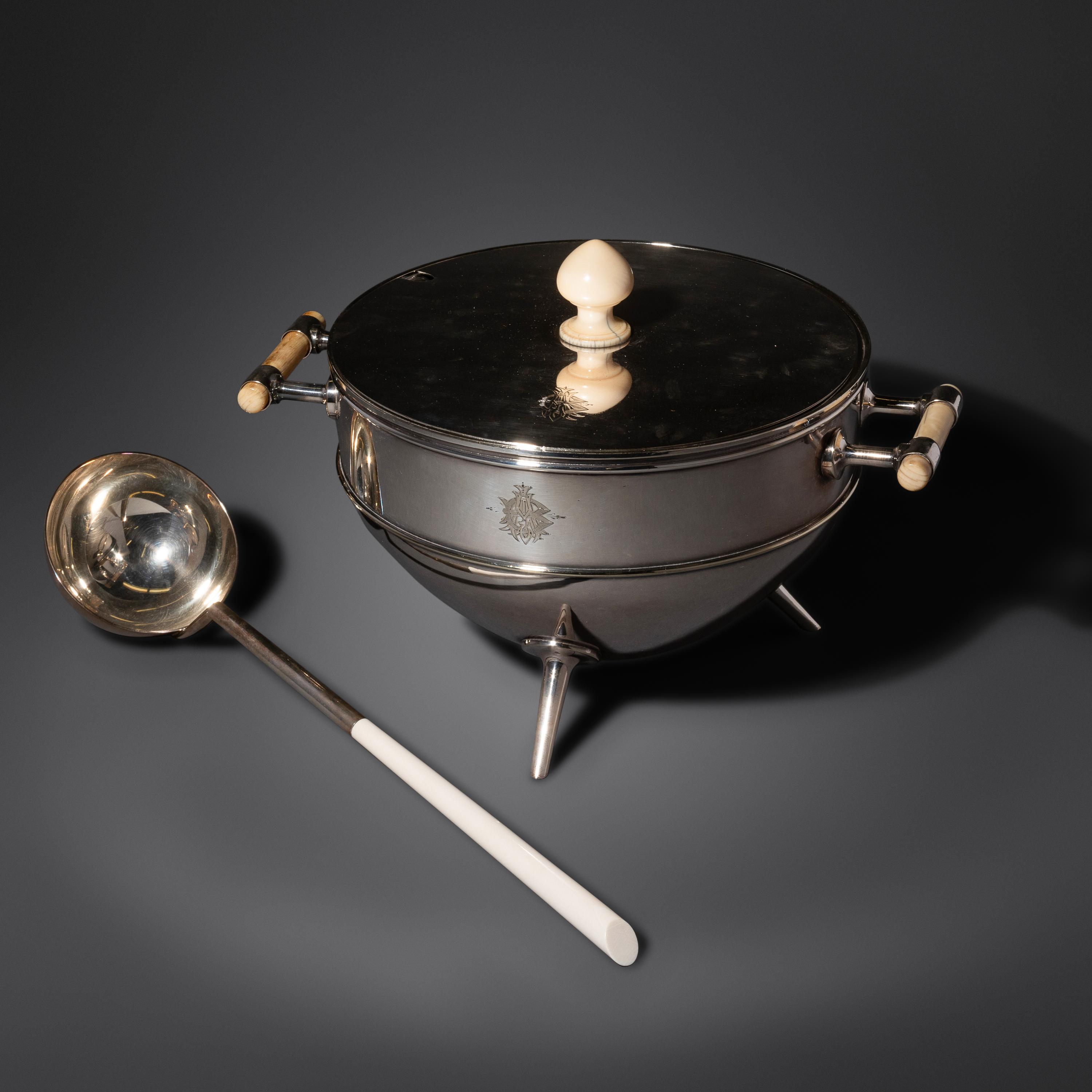 Silver-Plate Chafing Dish Hukin & Heath, England