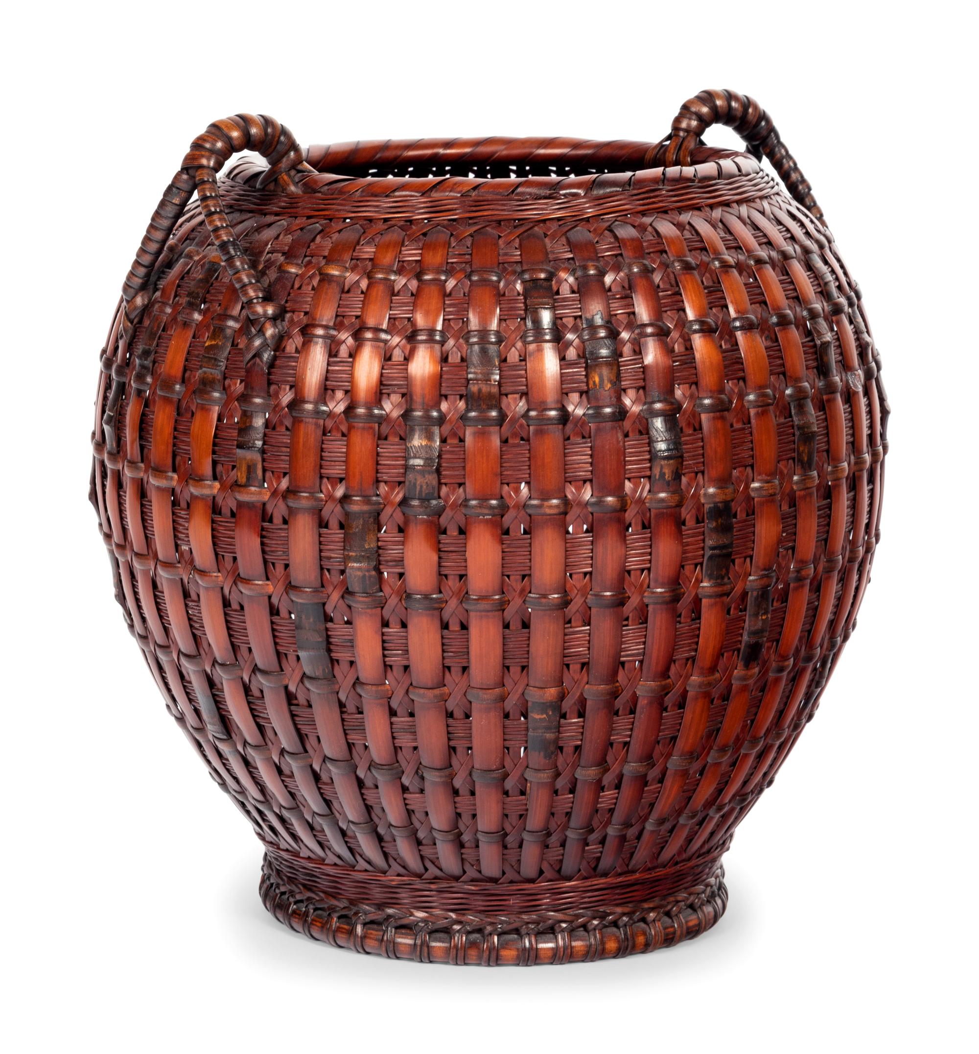 A Bamboo Flower Arranging Basket