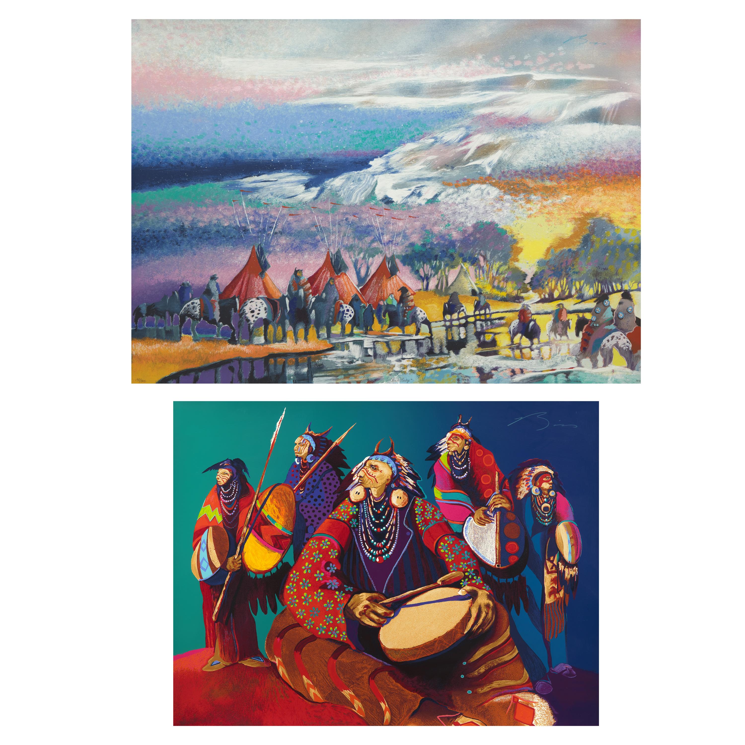 Earl Biss (American, 1947–1998) — Rhythm of the Restless, 1989; together with Red Lodge , 1991 (Two Works)