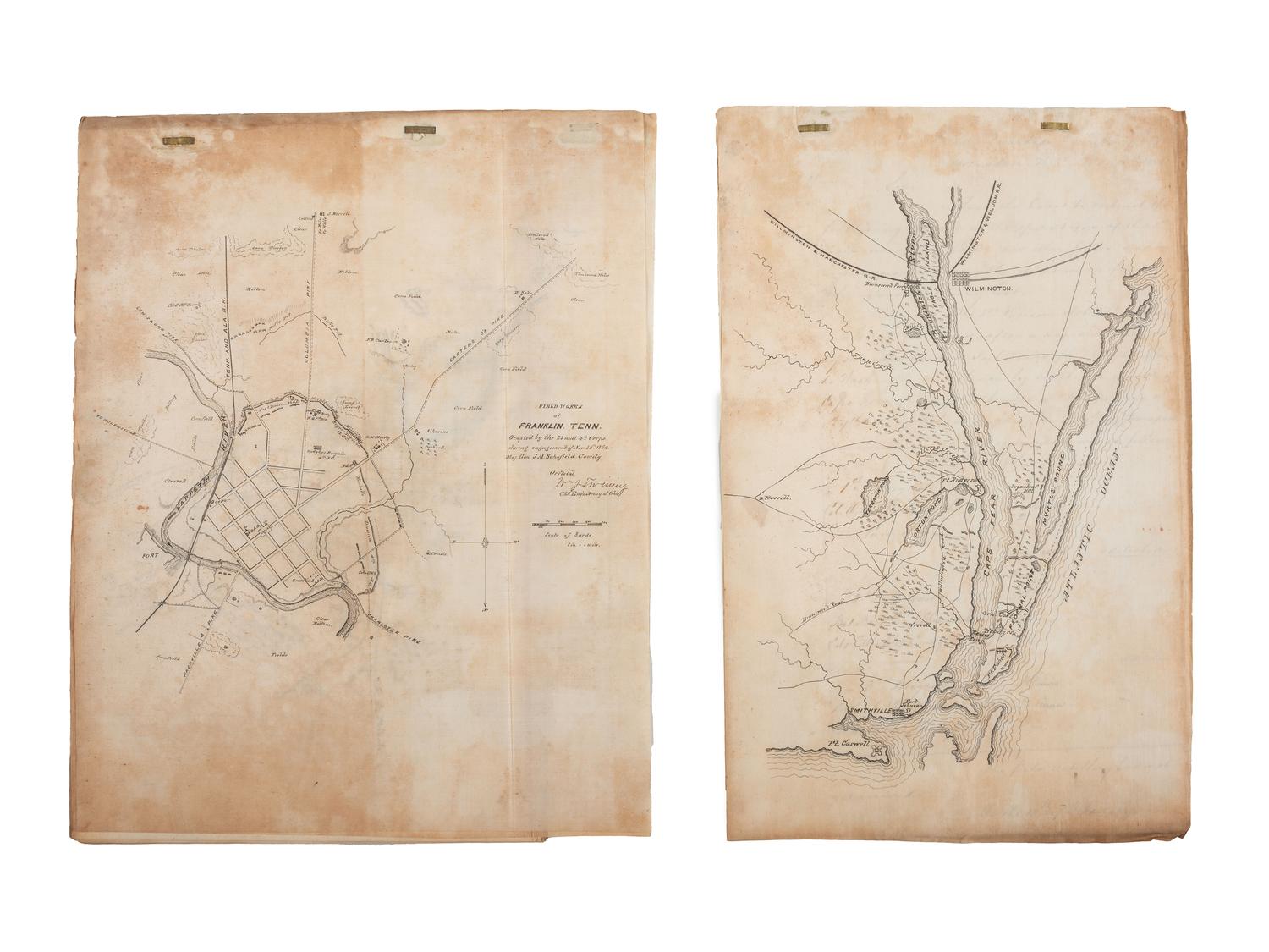 [CIVIL WAR]. Military reports, maps, post-war letters from Union and Confederate officers, and other papers gathered by Union Army officer Louis-Philippe-Albert d'Orléans, comte de Paris (1838-1894), while conducting research for his book History of the Civil War in America .
