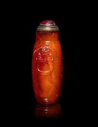 A Chinese Baltic Amber Snuff Bottle