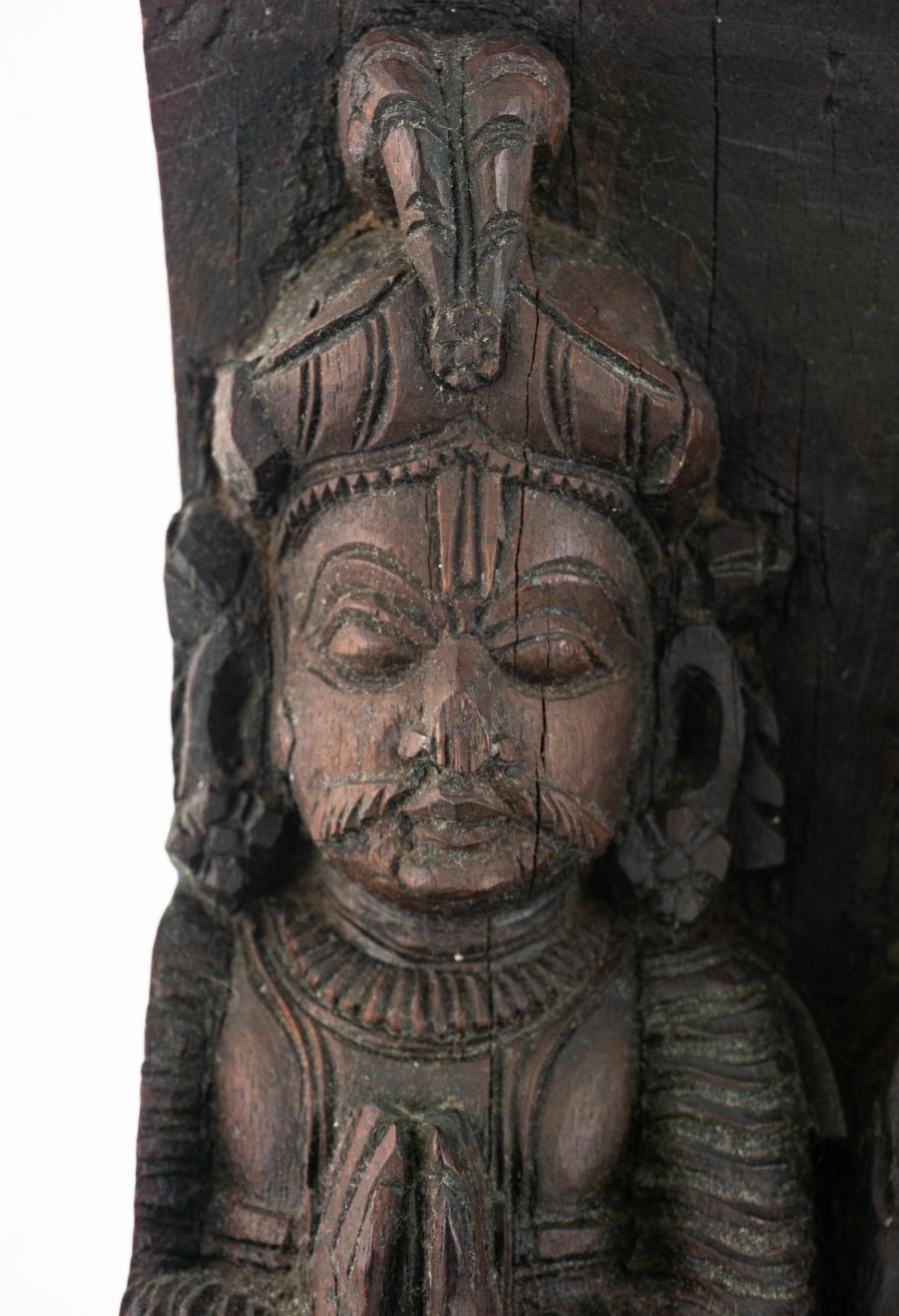 A Southeast Asian Carved Wall Panel